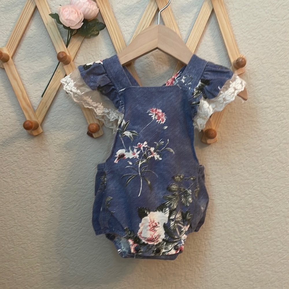Pat Pat Denim Like Romper
